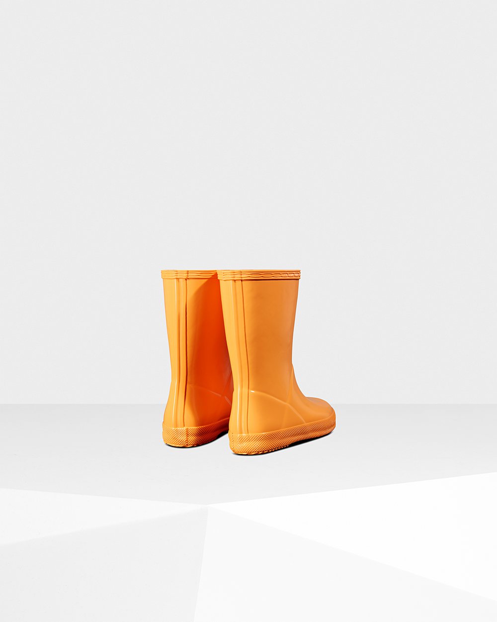 Hunter Original First Classic Gloss Rain Boots - Shop Online Kids Orange - IZAEFC410